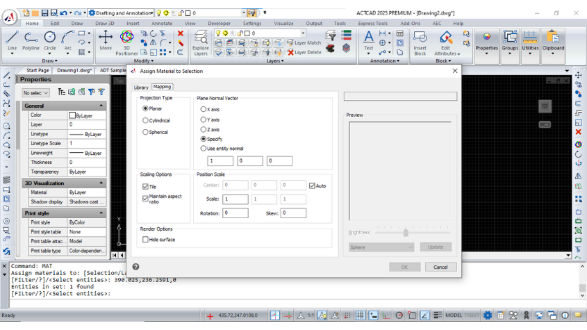 Render settings